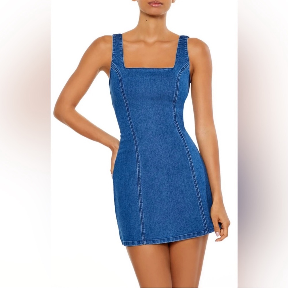Forever 21 Blue Denim Top - Picture 2 of 7